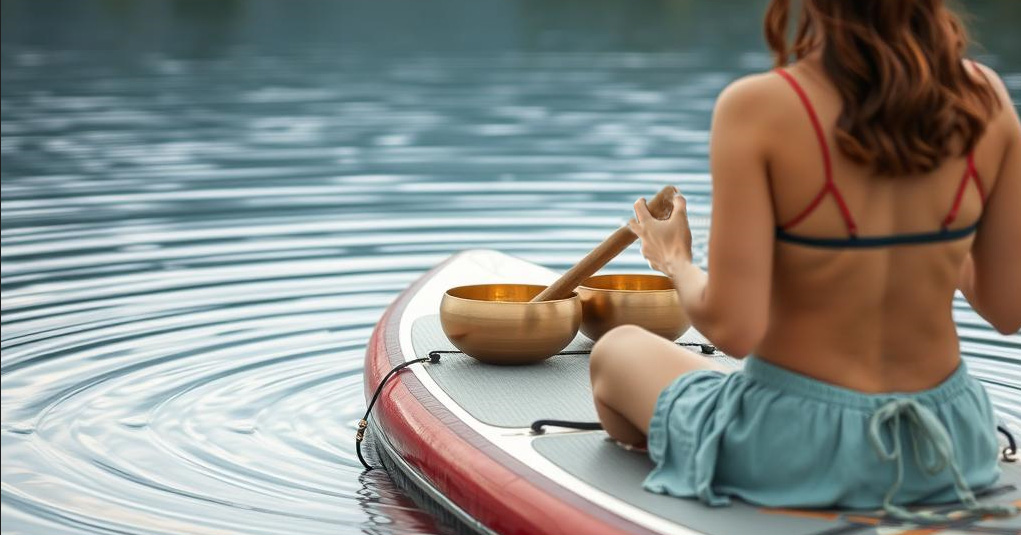 SUPYoga mit Klangschalen